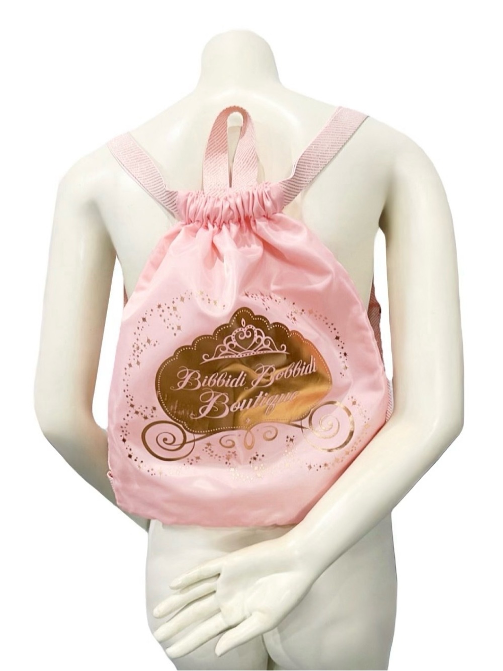 Disney Bibbidi Bobbidi Boutique Pink Princess Drawstring Backpack Bag